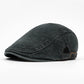 Unisex vintage prošpiněný plochý klobouk beret