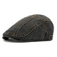 Unisex vintage prošpiněný plochý klobouk beret