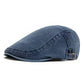 Unisex vintage prošpiněný plochý klobouk beret