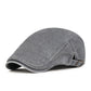 Unisex vintage prošpiněný plochý klobouk beret