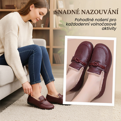 Dámské zimní teplé boty bez zavazování