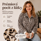 Dámska mikina s leopardím potlačí a částečným zipem