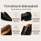 Ženské elegantní ploché boty špičatým špičkou a V-výstřihem
