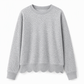Dámský sweatshirt s kulatým výstřihem a vroubkovaným lemem