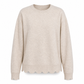 Dámský sweatshirt s kulatým výstřihem a vroubkovaným lemem