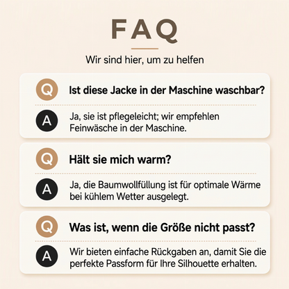 Damen Farbblock gesteppte Kapuzenjacke