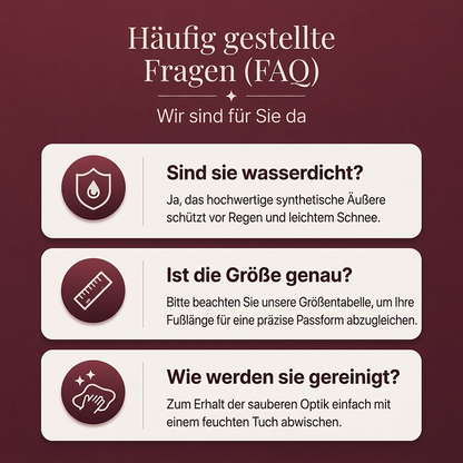 Damen Winterstiefeletten mit Frontreißverschluss und Plüschfutter
