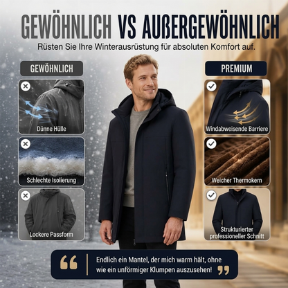 Winterjacke für Herren mit warmem Futter und Kapuze