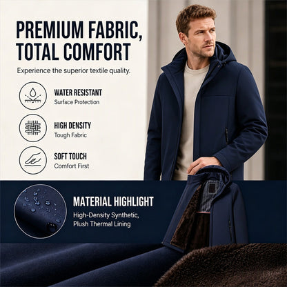 Winterjacke für Herren mit warmem Futter und Kapuze