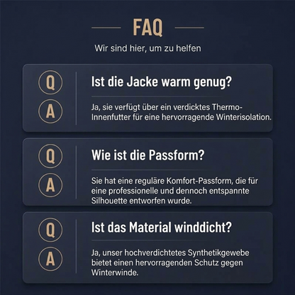 Winterjacke für Herren mit warmem Futter und Kapuze