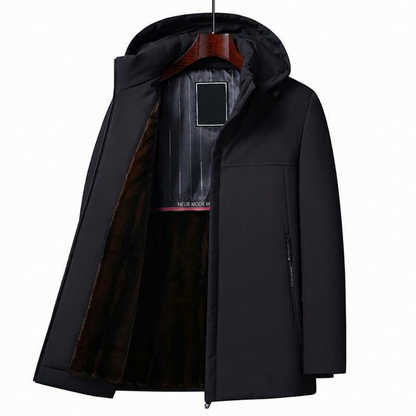Winterjacke für Herren mit warmem Futter und Kapuze