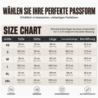 Bequeme wärmende Winter-Sporthose für Herren
