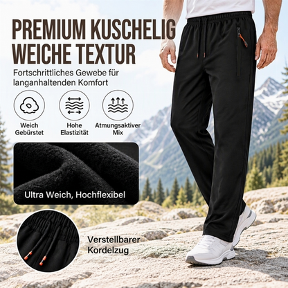 Warme Herren-Jogginghose mit Reißverschlusstaschen