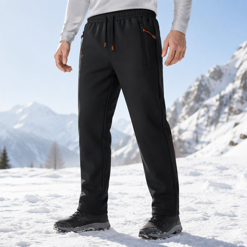Warme Herren-Jogginghose mit Reißverschlusstaschen