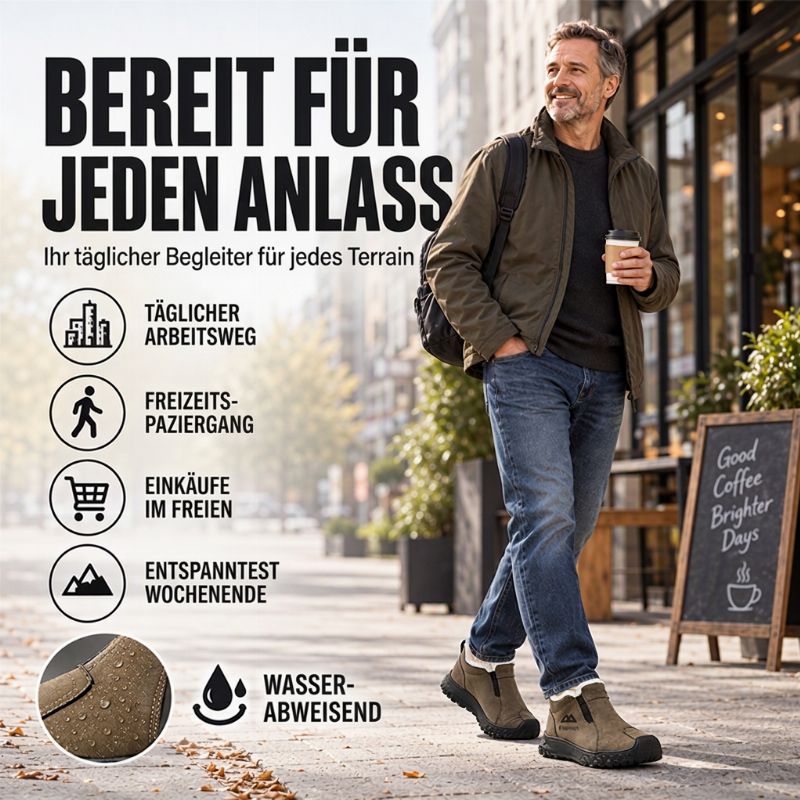 📦 Täglich 500+ Pakete versendet! Herren-Winterschuhe mit Plüschfutter fürs Gehen