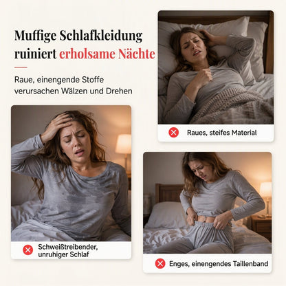 Damen-Pyjama-Set mit Herzen – Ripp-Trägertop & lange Hose
