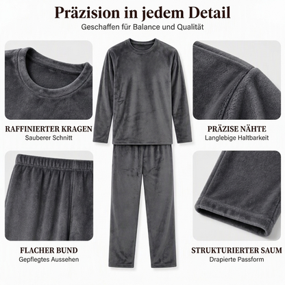 🔥💖 Zeitlich begrenzter Rabatt – nur solange der Vorrat reicht! 🔥Bequemes Wärmendes Samt-Schlafanzug-Set für Herren
