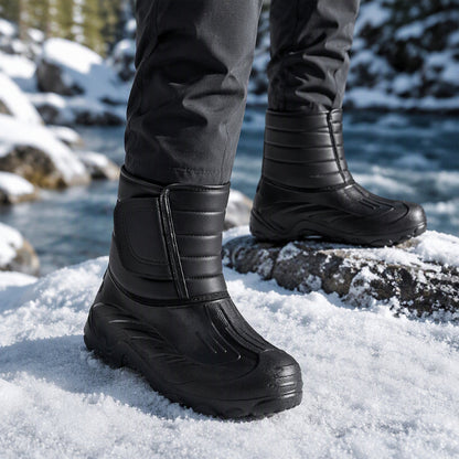 Unisex wasserdichte Schneestiefel mit Plüschfutter