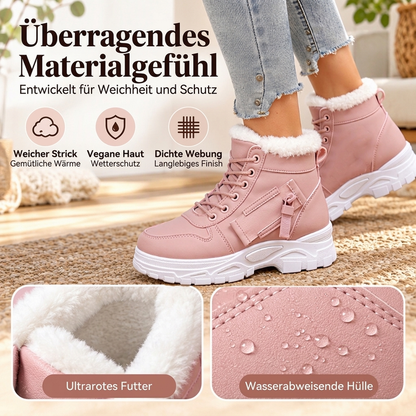 Warme Damen-Winter-Stiefeletten mit Plüschfutter – bequem & kuschelig warm