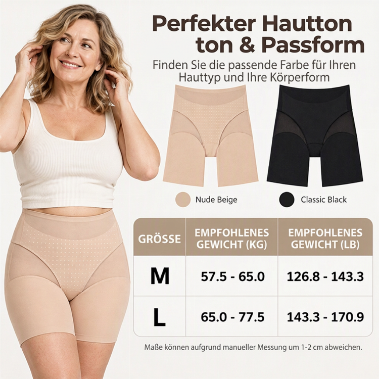 Damen-High-Waist-Shaping-Shorts mit Mesh-Einsätzen