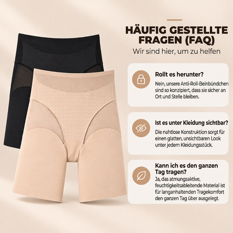 Damen-High-Waist-Shaping-Shorts mit Mesh-Einsätzen
