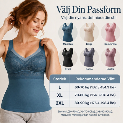 🔥Thermounterhemd für Damen in Slim-Fit-Passform mit integriertem Bügel-BH