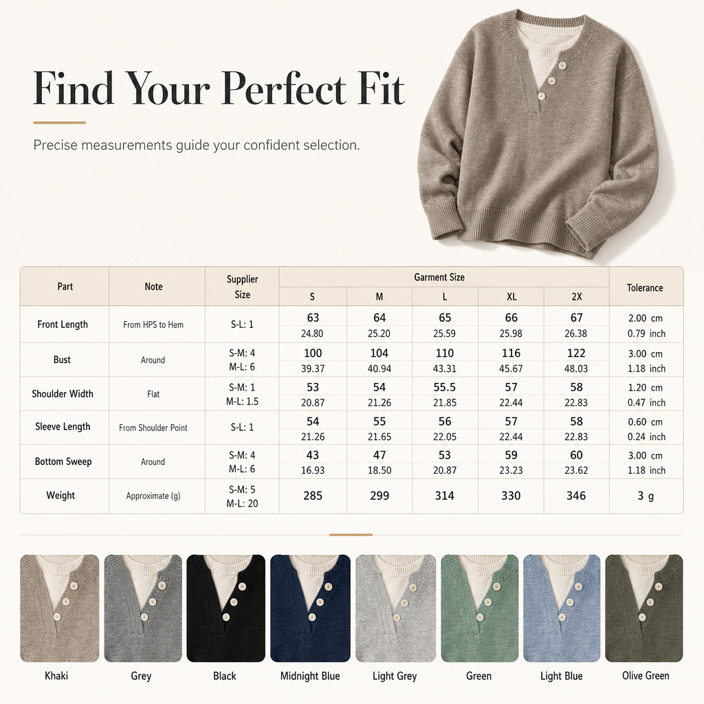 ⏰ Beliebt und bald ausverkauft!⏰ Lässiger zweiteiliger Strickpullover mit V-Ausschnitt und Knopfdetails
