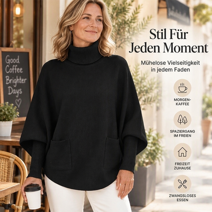 ❤️ Beliebt bei über 10.000 Kunden! 💬 Damen Rollkragen Pullover mit Fledermausärmeln