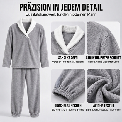 📢🎉50%Rabatt!!!🛍️✨Gemütliches, wärmendes Flauschiger Pyjama-Set für Herren