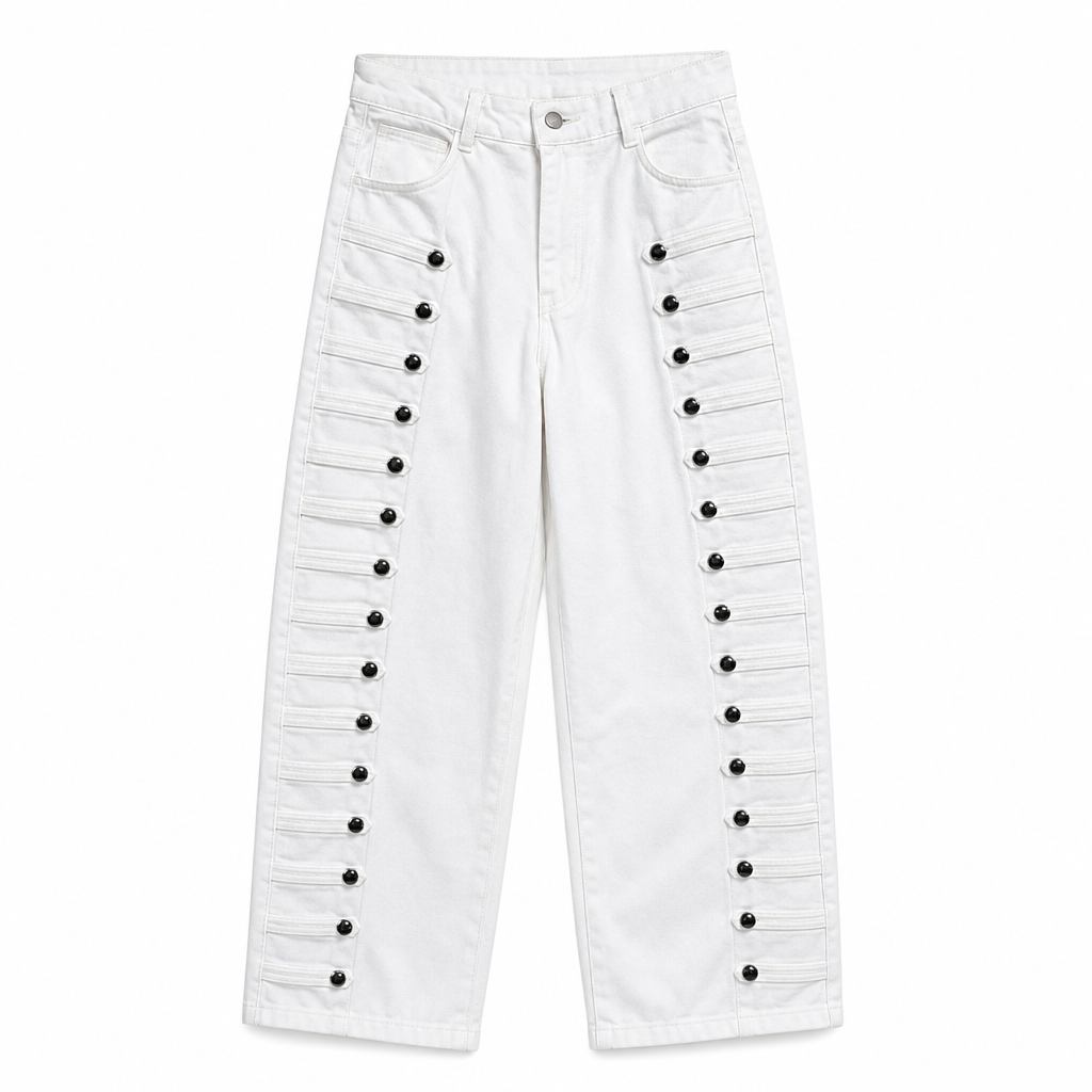👖 Damen Retro Jeans mit hoher Taille & geschwungenem Bein | Keine altbackene Jeans – Flatternde Silhouette für Alltag & Freizeit ✨