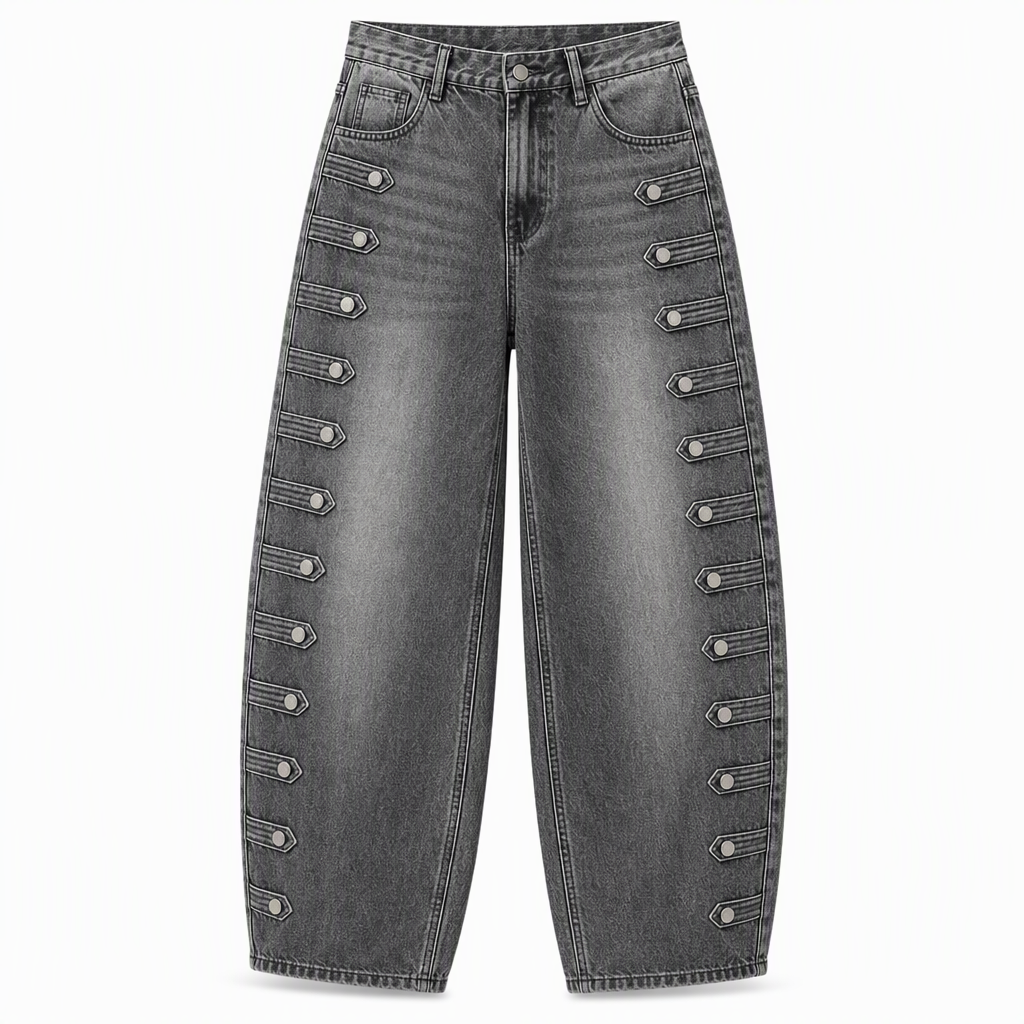 👖 Damen Retro Jeans mit hoher Taille & geschwungenem Bein | Keine altbackene Jeans – Flatternde Silhouette für Alltag & Freizeit ✨