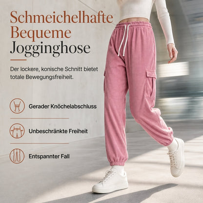 Freizeit-Jogginghose aus Cord für Damen