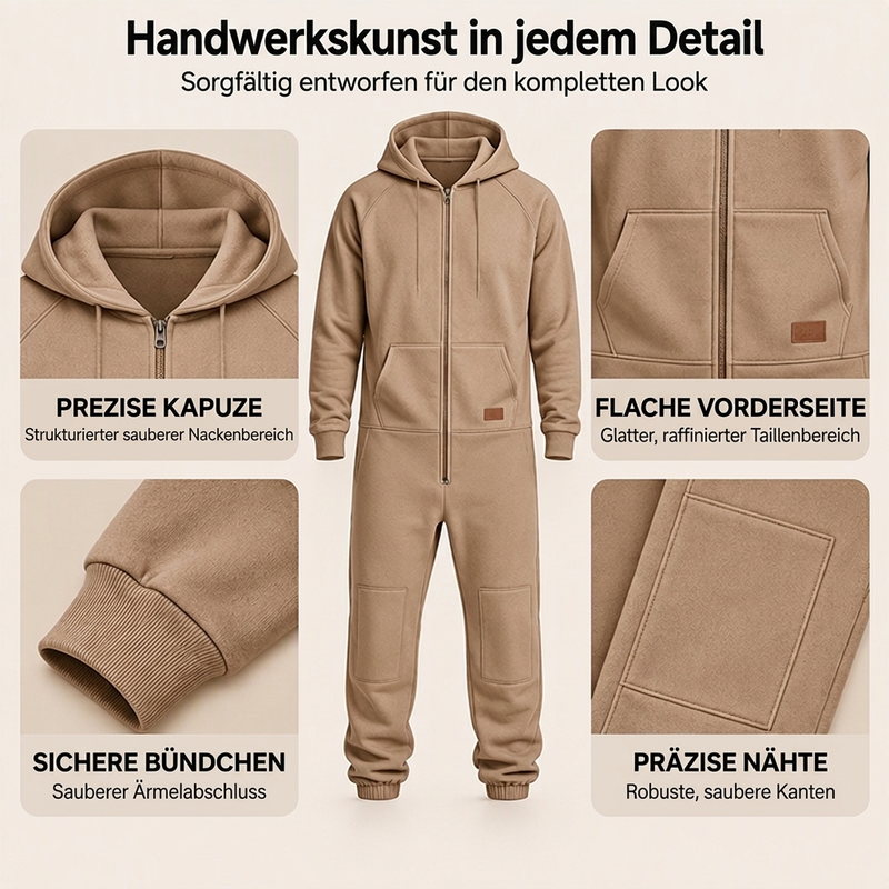 ⏰Beliebt und bald ausverkauft!⏰ Bequemer männnlicher Freizeit Wärmender Kapuzenspringsuit