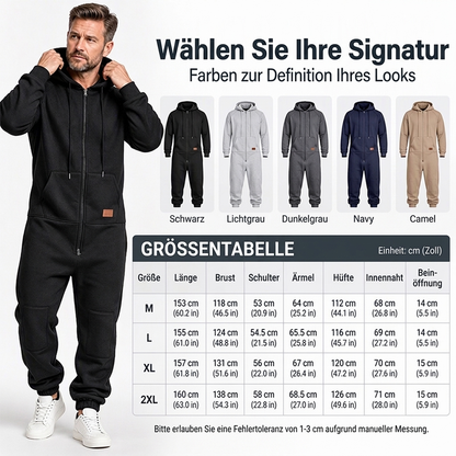 ⏰Beliebt und bald ausverkauft!⏰ Bequemer männnlicher Freizeit Wärmender Kapuzenspringsuit