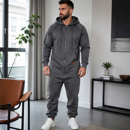 ⏰Beliebt und bald ausverkauft!⏰ Bequemer männnlicher Freizeit Wärmender Kapuzenspringsuit