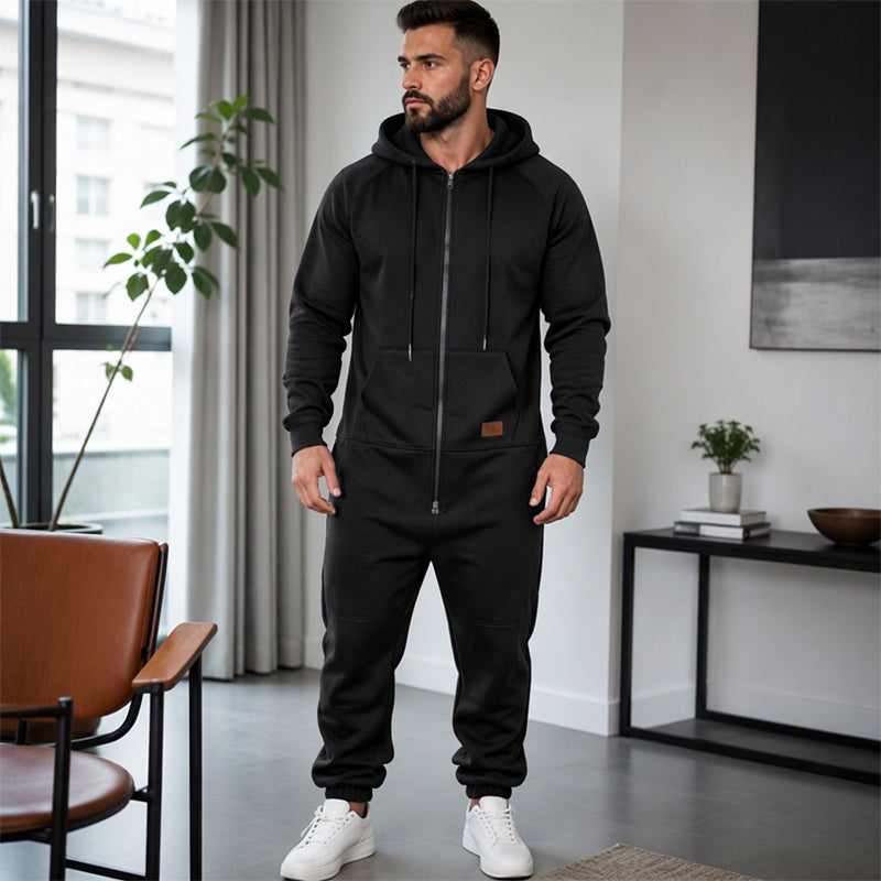 ⏰Beliebt und bald ausverkauft!⏰ Bequemer männnlicher Freizeit Wärmender Kapuzenspringsuit