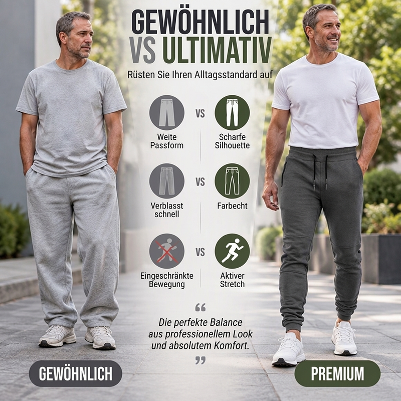 🥳Über 10.000 positive Bewertungen! 50% Rabatt!🥳 Herren-Freizeitsport-Jogginghose in Slim Fit