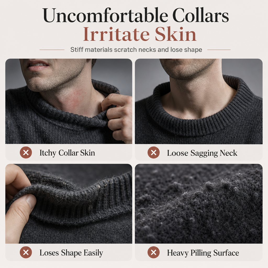 🥳Über 50.000 verkauft!🥳 Einfarbiger Herren-Strickpullover mit Stehkragen
