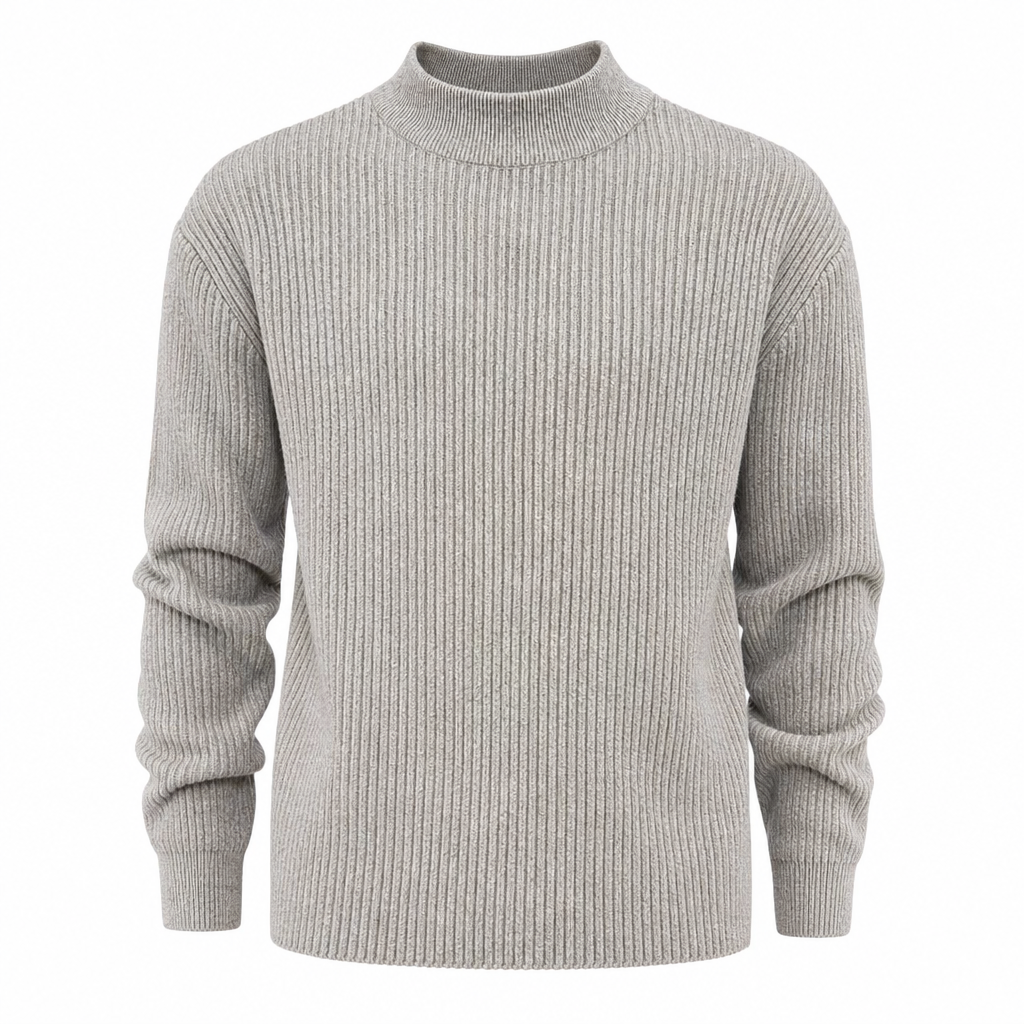 🥳Über 50.000 verkauft!🥳 Einfarbiger Herren-Strickpullover mit Stehkragen