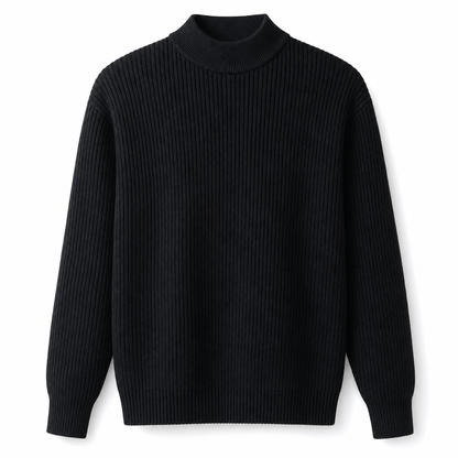 🥳Über 50.000 verkauft!🥳 Einfarbiger Herren-Strickpullover mit Stehkragen