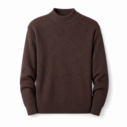 🥳Über 50.000 verkauft!🥳 Einfarbiger Herren-Strickpullover mit Stehkragen