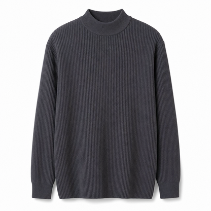 🥳Über 50.000 verkauft!🥳 Einfarbiger Herren-Strickpullover mit Stehkragen