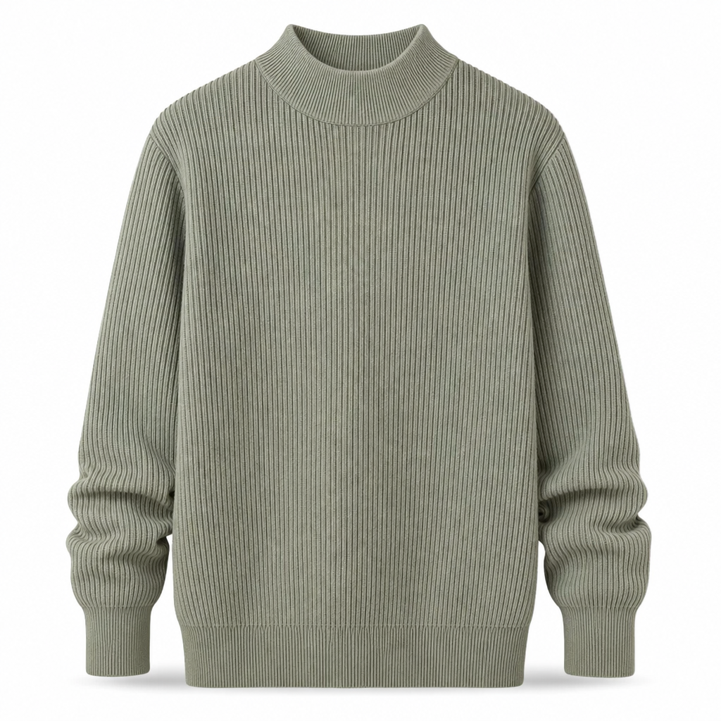 🥳Über 50.000 verkauft!🥳 Einfarbiger Herren-Strickpullover mit Stehkragen