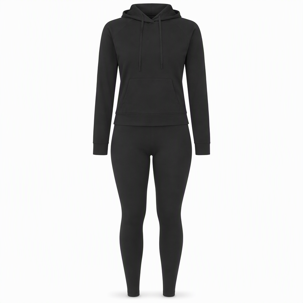 ⏰Aktion endet bald!⏰ Zweiteiliges Damen-Outfit Rundhalsshirt mit langen Ärmeln und passende Hose für den Herbst