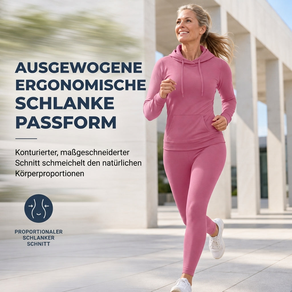 ⏰Aktion endet bald!⏰ Zweiteiliges Damen-Outfit Rundhalsshirt mit langen Ärmeln und passende Hose für den Herbst