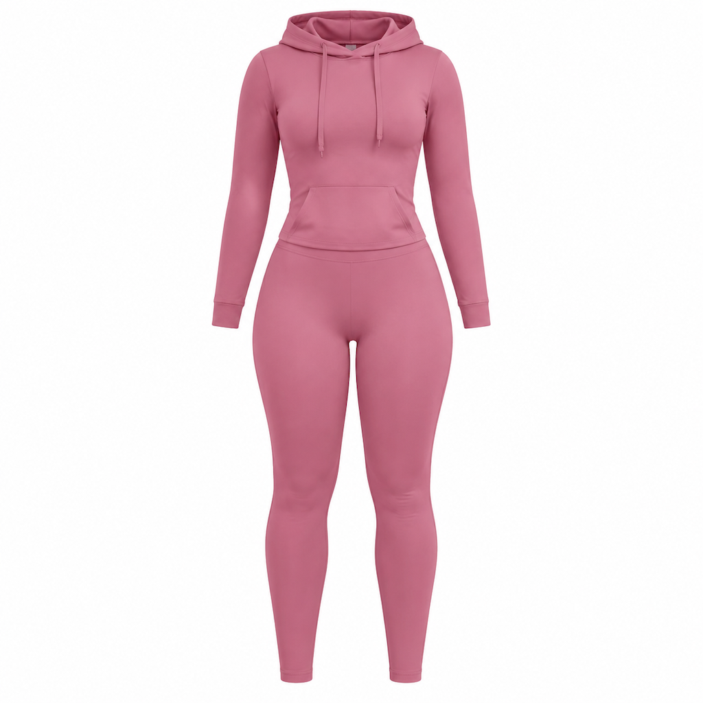 ⏰Aktion endet bald!⏰ Zweiteiliges Damen-Outfit Rundhalsshirt mit langen Ärmeln und passende Hose für den Herbst