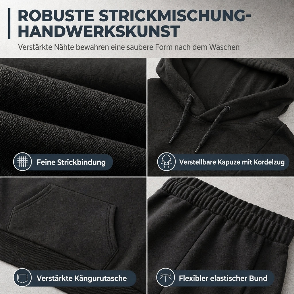 ⏰Aktion endet bald!⏰ Zweiteiliges Damen-Outfit Rundhalsshirt mit langen Ärmeln und passende Hose für den Herbst