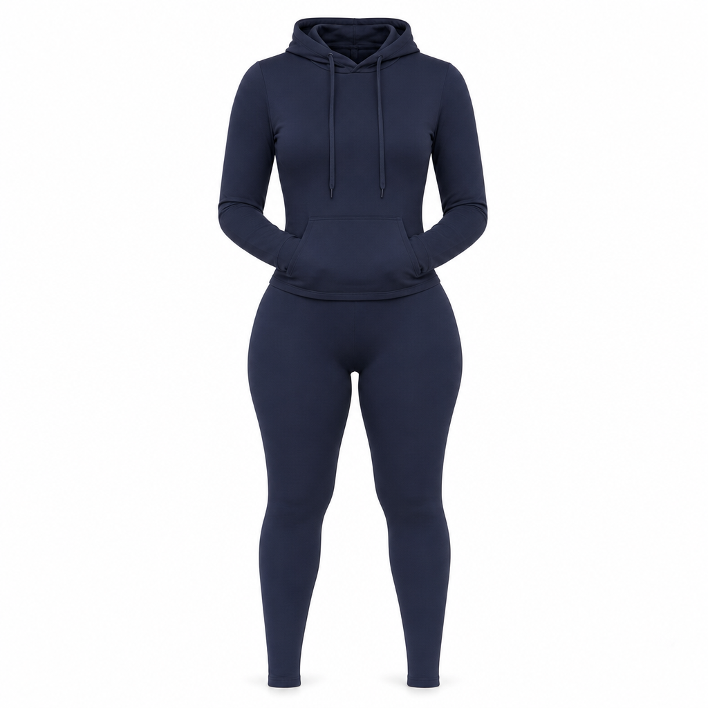 ⏰Aktion endet bald!⏰ Zweiteiliges Damen-Outfit Rundhalsshirt mit langen Ärmeln und passende Hose für den Herbst