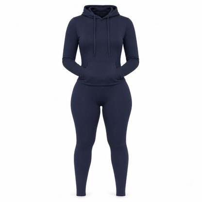 ⏰Aktion endet bald!⏰ Zweiteiliges Damen-Outfit Rundhalsshirt mit langen Ärmeln und passende Hose für den Herbst
