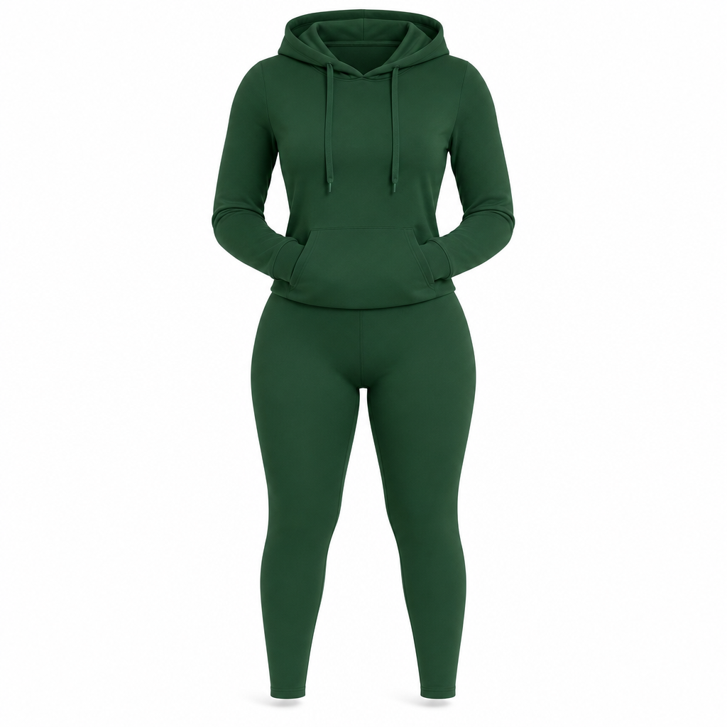 ⏰Aktion endet bald!⏰ Zweiteiliges Damen-Outfit Rundhalsshirt mit langen Ärmeln und passende Hose für den Herbst